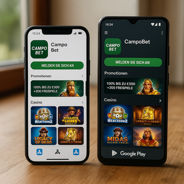 CampoBet - iOS und Android Apps - Mobile Casino für Schweizer Spieler
