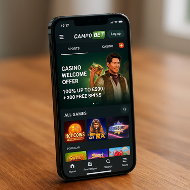 CampoBet - Mobile Casino Plattform - Responsive Design für Schweiz